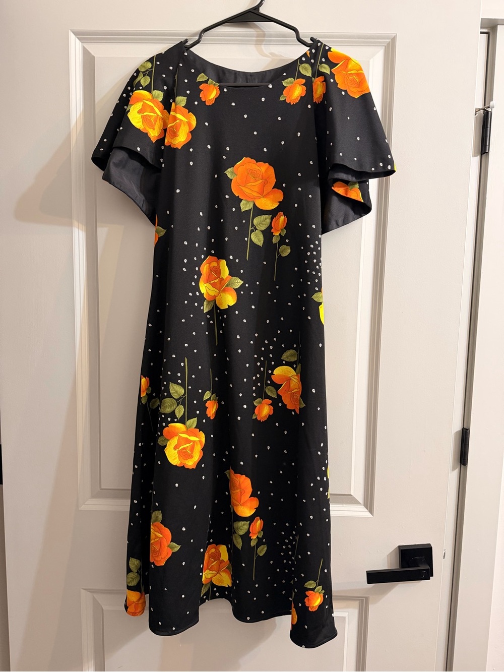 Vintage Black/Orange Dress